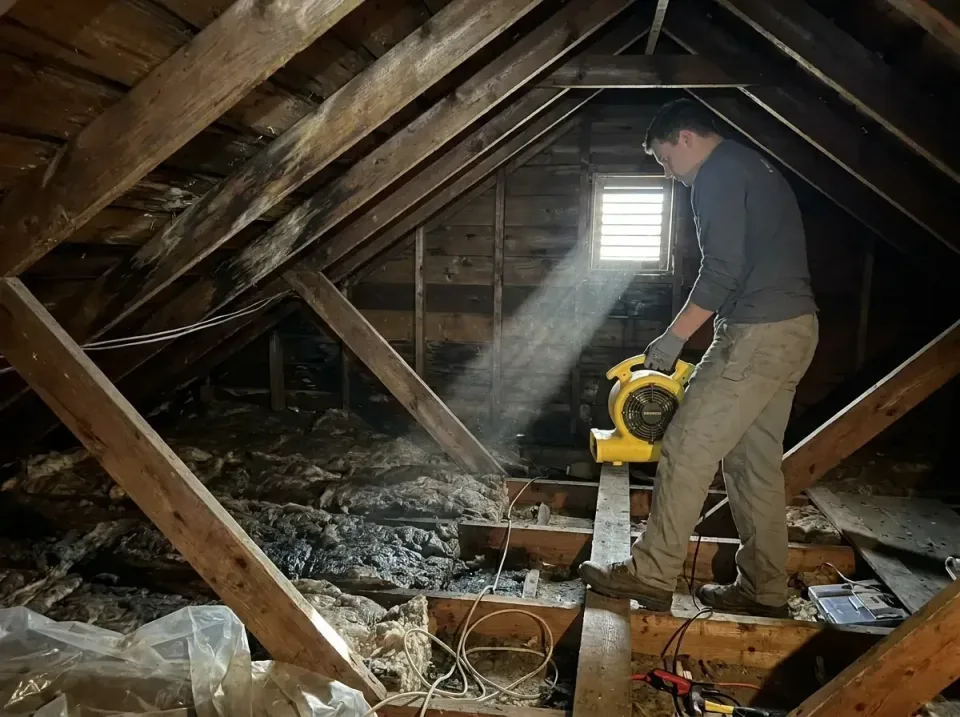 attic-water-damage-drying-proc-007 — frequently asked questions, Emergency Water Extraction & 24/7 Flood Response in Ashwaub…